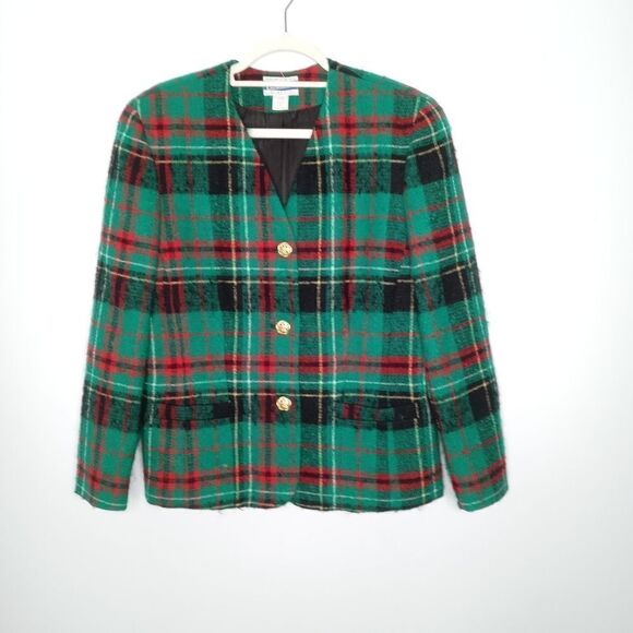 Vintage Pendleton plaid coat size 12 - Picture 1 of 7